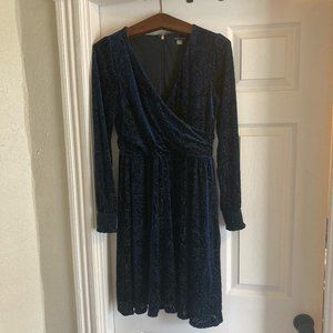 Tommy Hilfiger Navy Velvet Dress